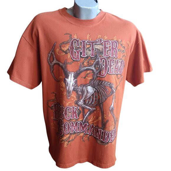 Buck Commander "Giter Dead" Graphic T-Shirt Orange Delta Magnum Weight Adult XL - Picture 1 of 5